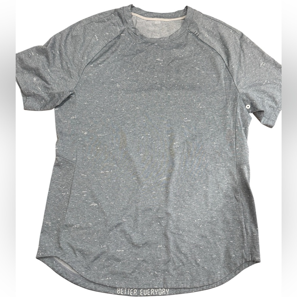 lululemon athletica Heathered Gray Short Sleeve Tee
